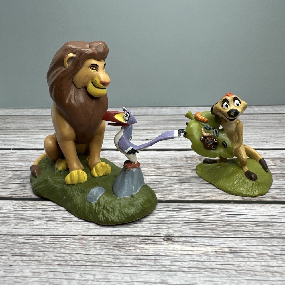 2 Piece Lot The Disney Store Classic PVC Figures Lion King 3"tall Collectible